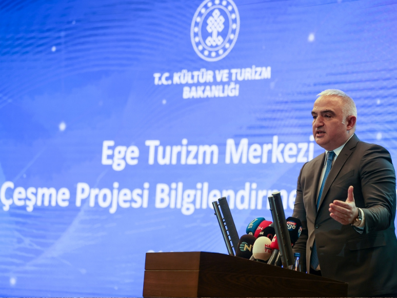Kültür ve Turizm Bakanı Ersoy Ege Turizm Merkezi Çeşme Projesi’ni Anlattı