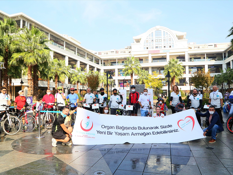 İzmir'de Organ Bağışına Bisikletli Destek