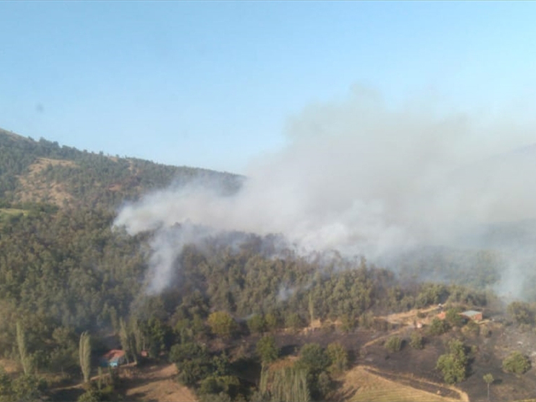 İzmir'in Kiraz İlçesinde Çıkan Orman Yangını Söndürüldü