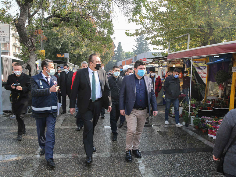 Buca’da Koronavirüs Tedbirlerine Denetim