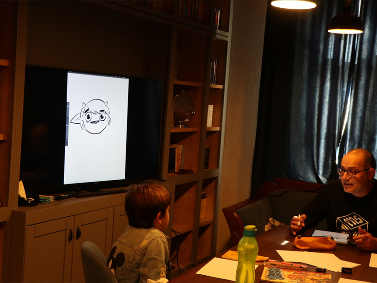 Kadıköy Karikatür Evi Bergama Karikatür Günleri'nde Çocuklarla Buluştu