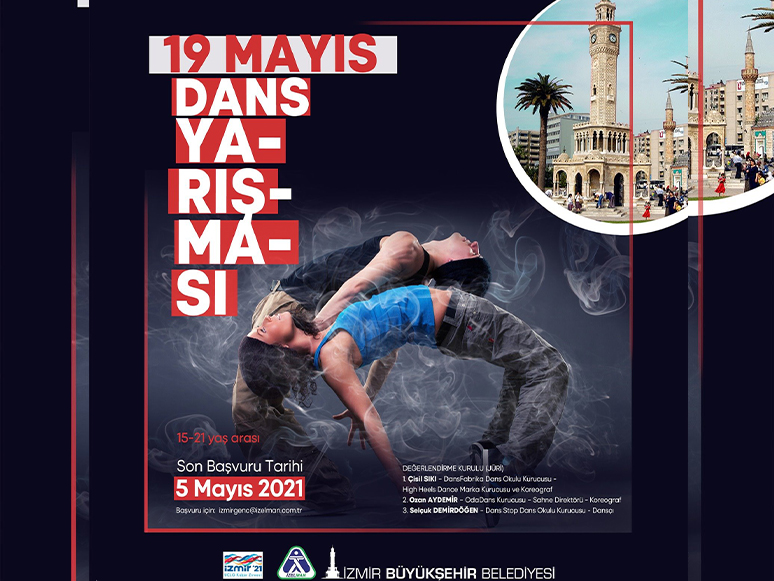 İzmir Büyükşehir Belediyesi’nden 19 Mayıs Dans Yarışması