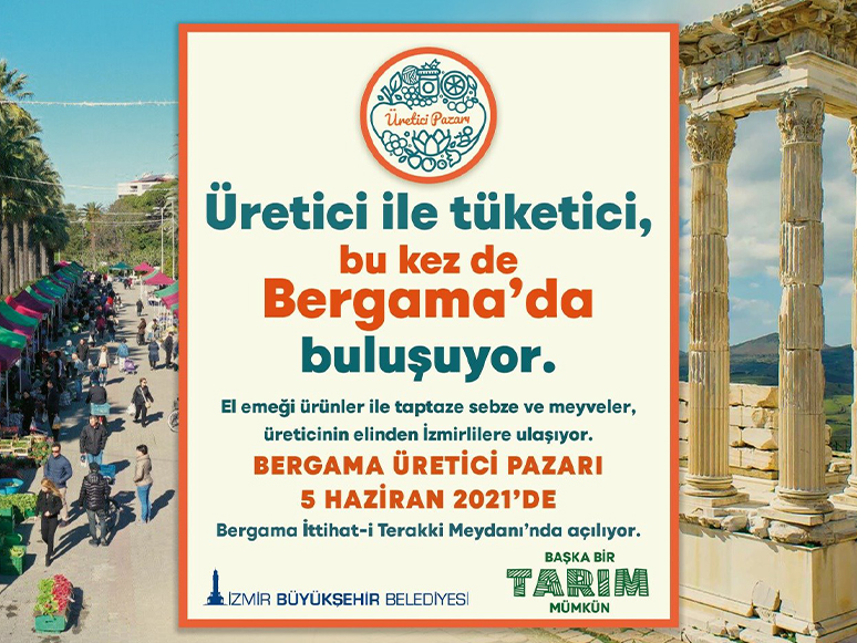 İzmir’in Dördüncü Yerel Üretici Pazarı Bergama’da Açılıyor
